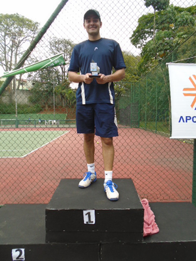 campeão do torneio de tênis